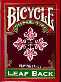 Bicycle Leaf Playing Cards Red Deck main image